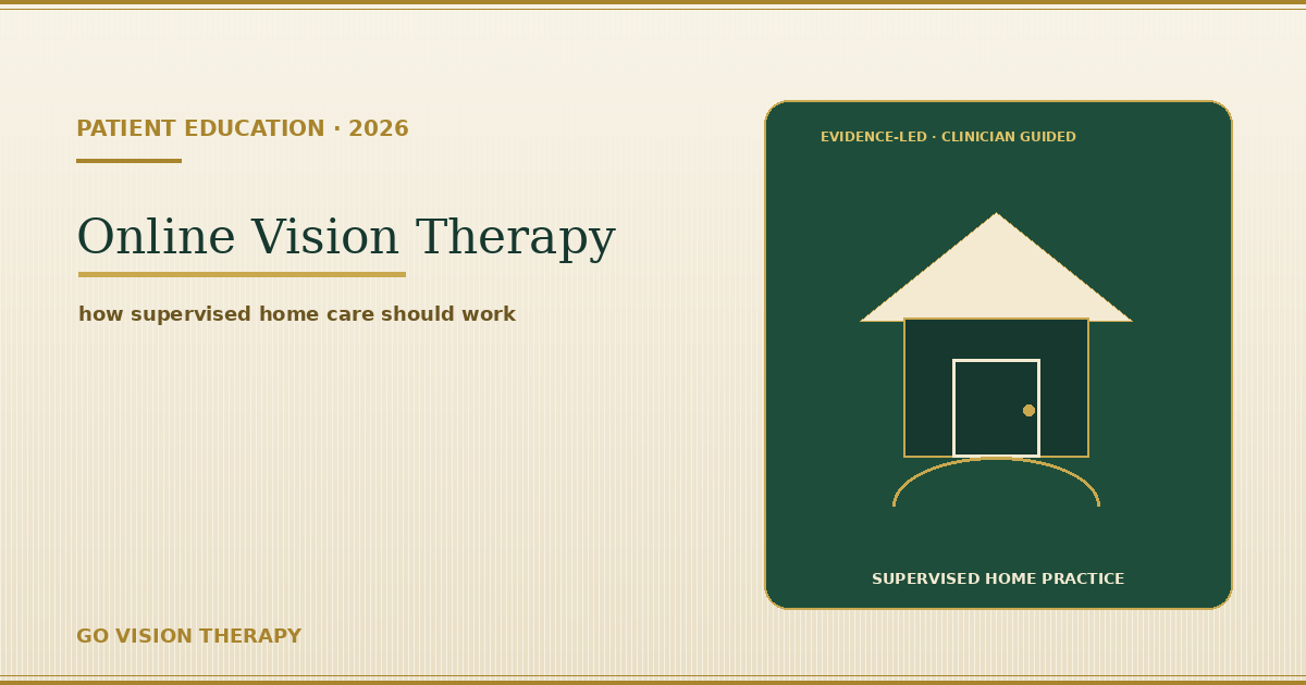 Online Vision Therapy in 2026 – How Teletherapy Works, Effectiveness & What It Costs