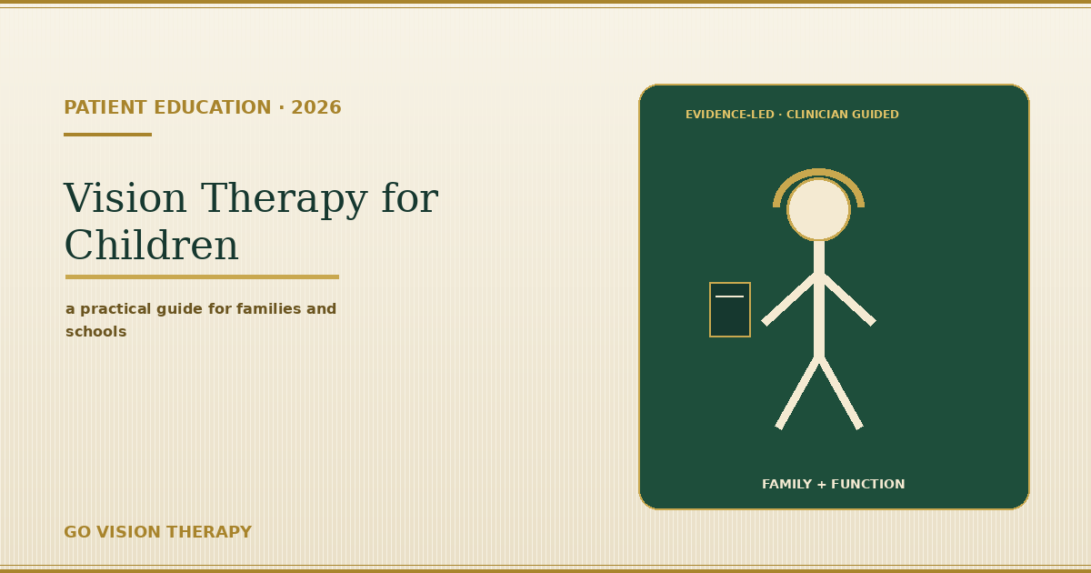 Vision Therapy for Children: A Parent's Guide to Children's Vision Problems (2026)