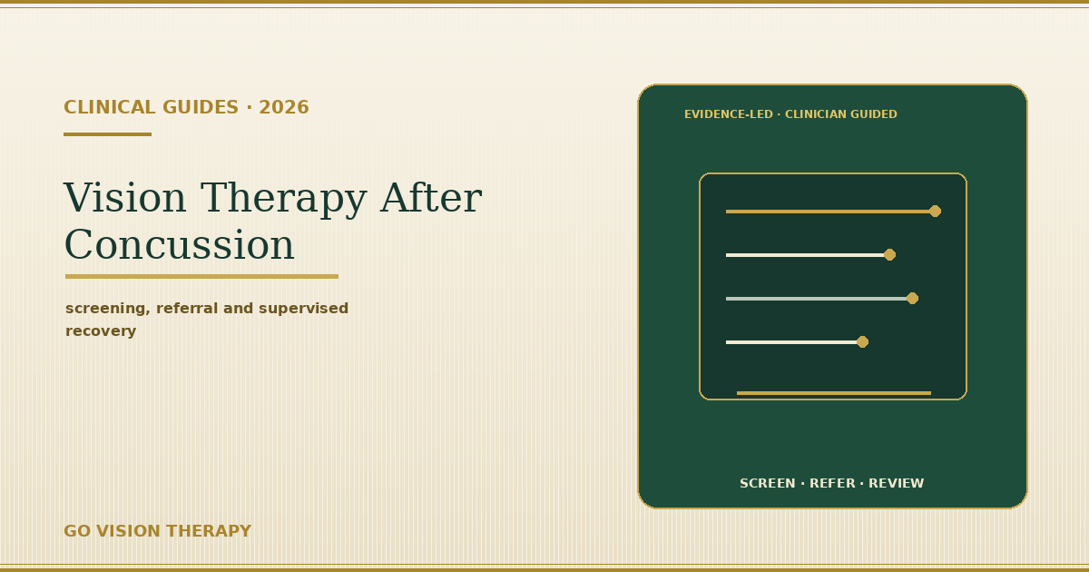 Vision Therapy for Concussion & Traumatic Brain Injury: Recovery Guide (2026)