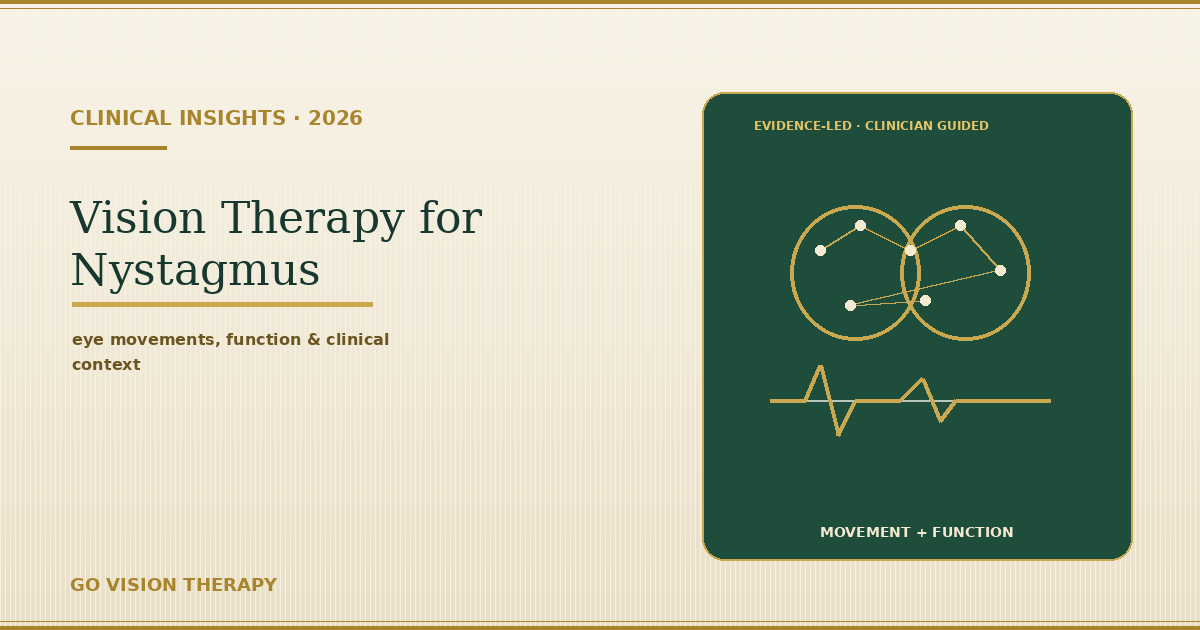 Vision Therapy for Nystagmus: Treatment Options & Management (2026)