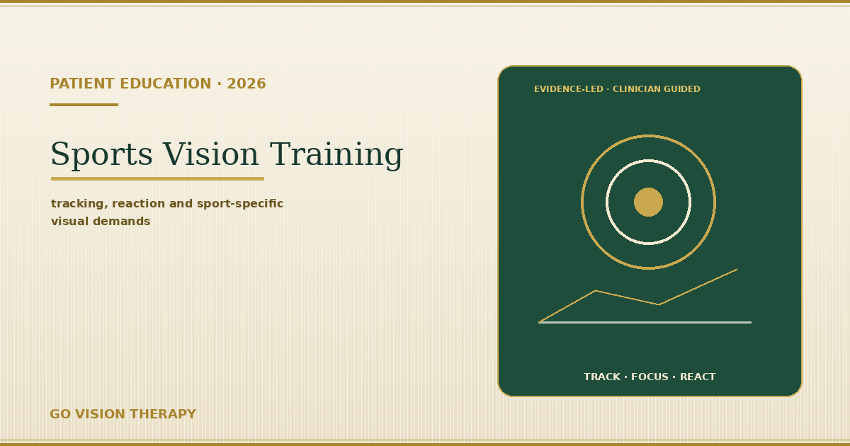 Sports Vision Training: How Athletes Improve Performance with Vision Therapy